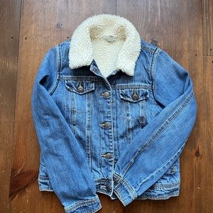 Girls Sherpa lined Jean Jacket size 10/12